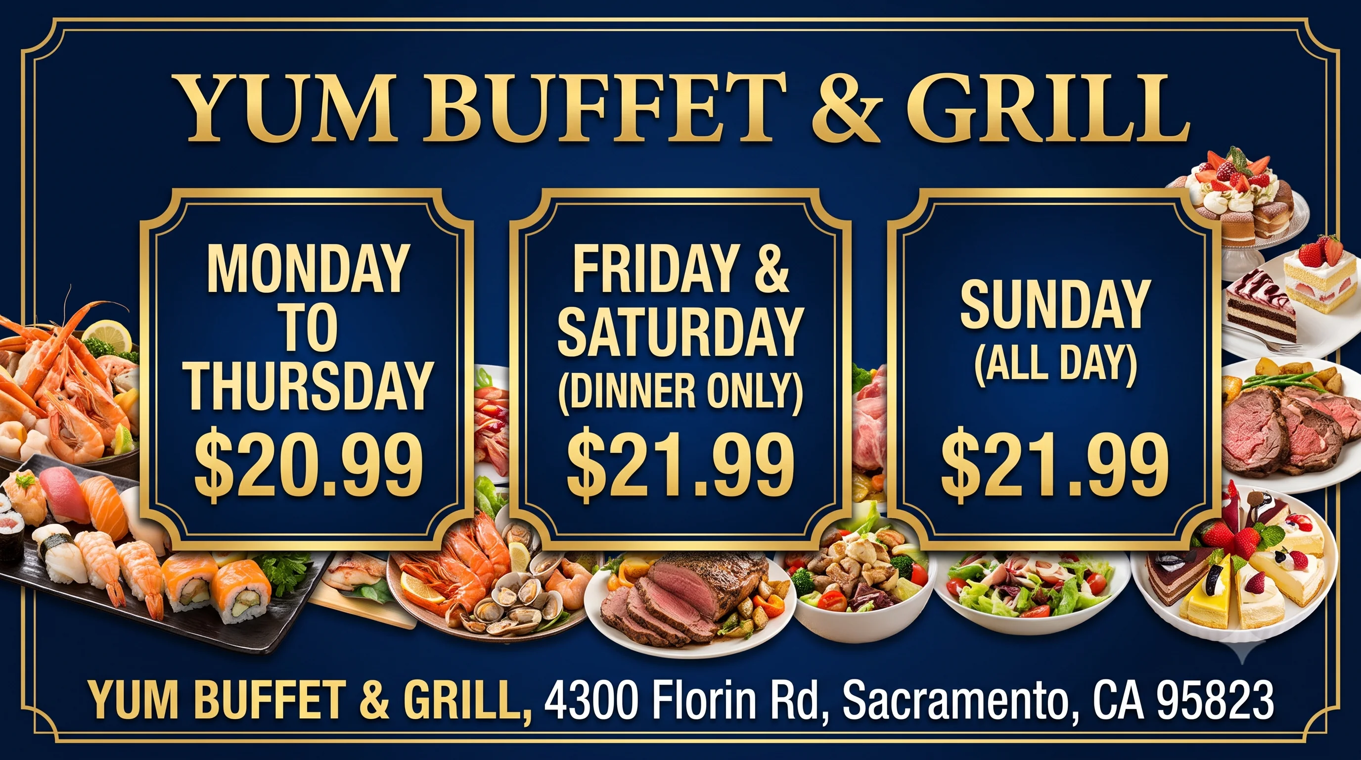 Yum Buffet & Grill - Best Food Today